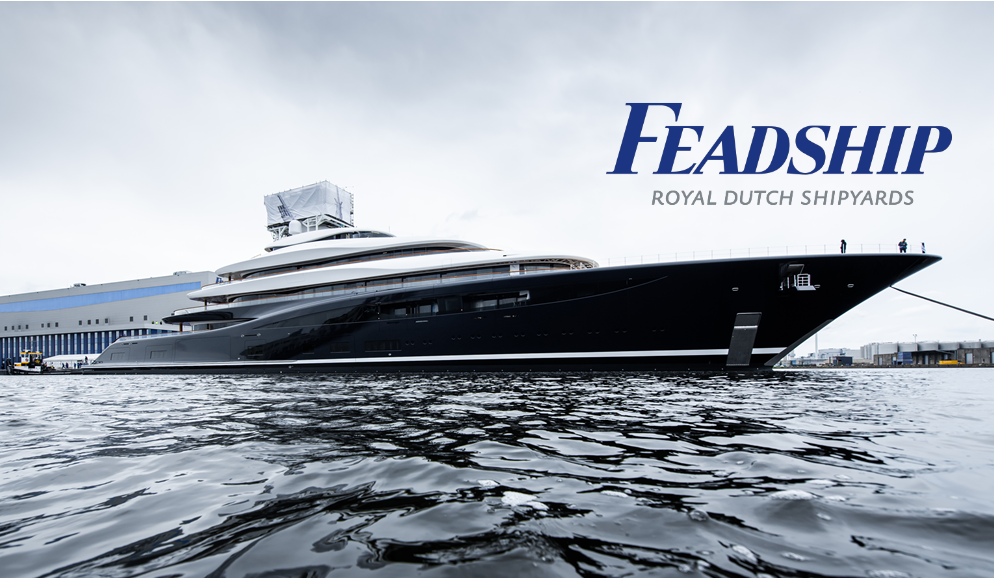 Feadship推出118.80米的氢燃料电池游艇