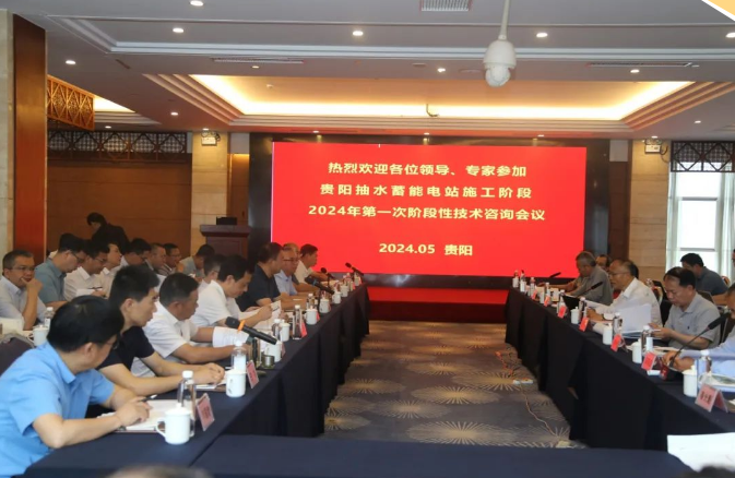 贵阳抽水蓄能电站施工阶段2024年第一次阶段性技术咨询会议顺利召开