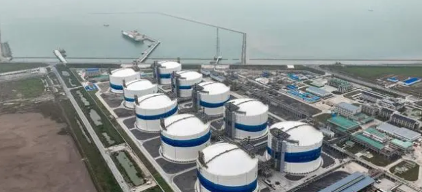 全球单罐容量最大的液化天然气储罐群在江苏盐城建成