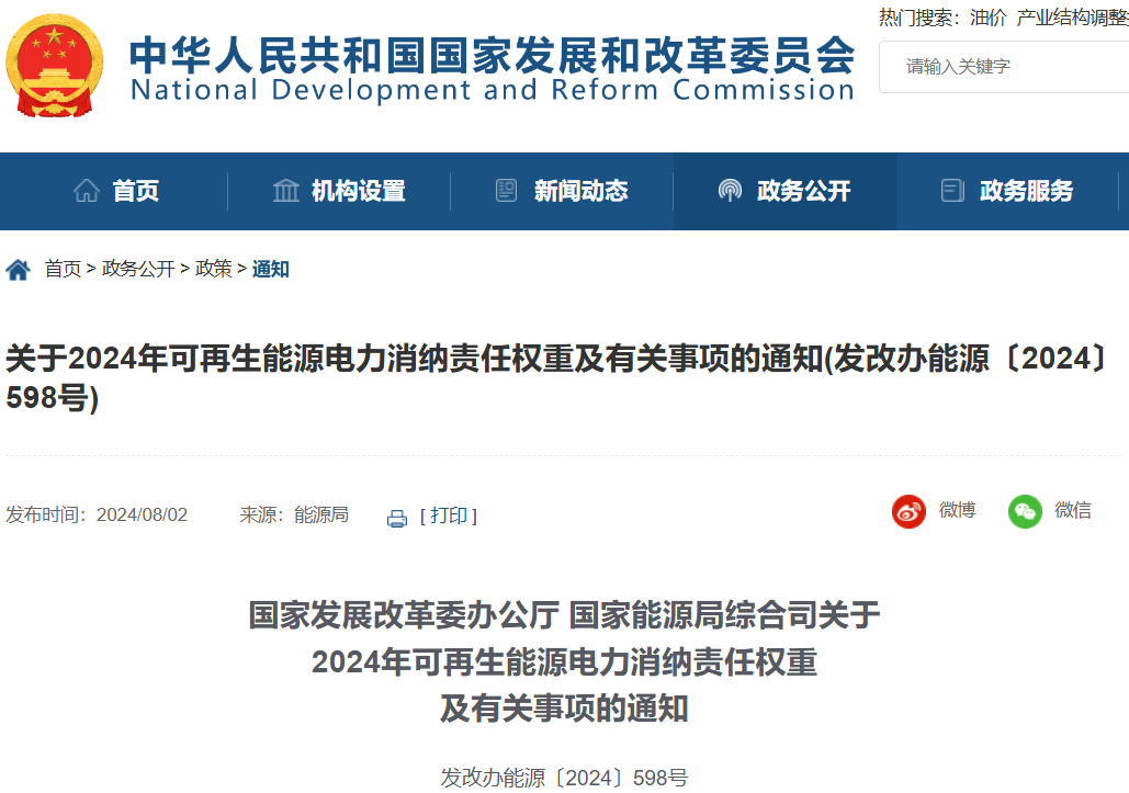 国家发改委、国家能源局重要通知