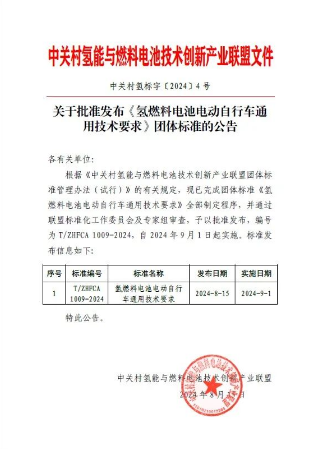 协氢新能源牵头起草的氢燃料电池团体标准获批发布