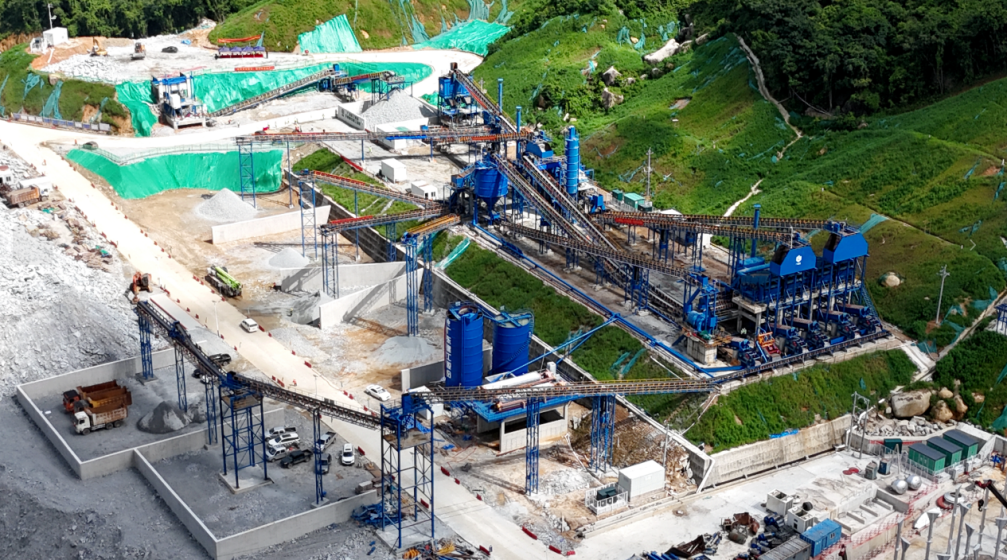 南网储能公司惠州中洞抽蓄电站下库砂石加工系统顺利建成投产