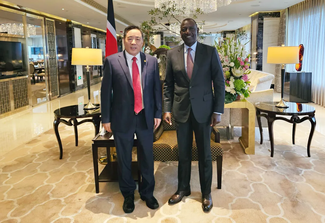 宋海良拜会肯尼亚总统鲁托