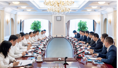 邹磊与华为轮值董事长胡厚崑会谈