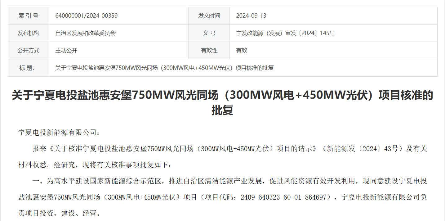 1000MW！5个风电项目同日获核准