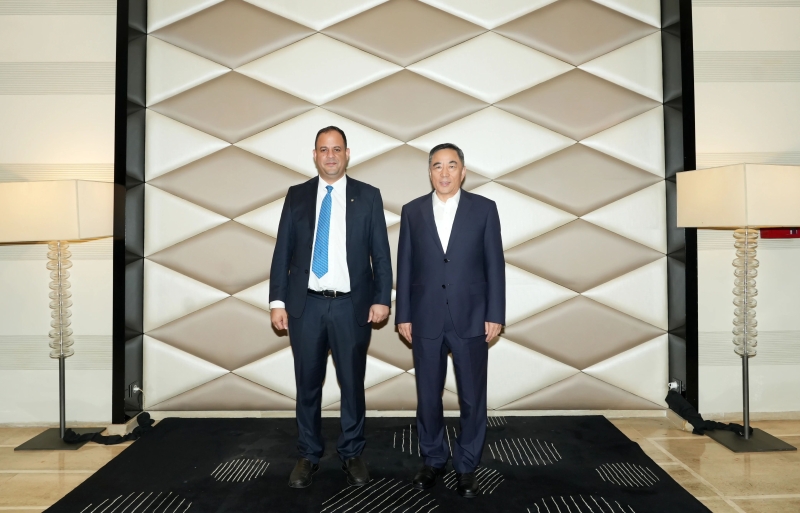 宋海良与中摩合作协会会长金曼德会谈