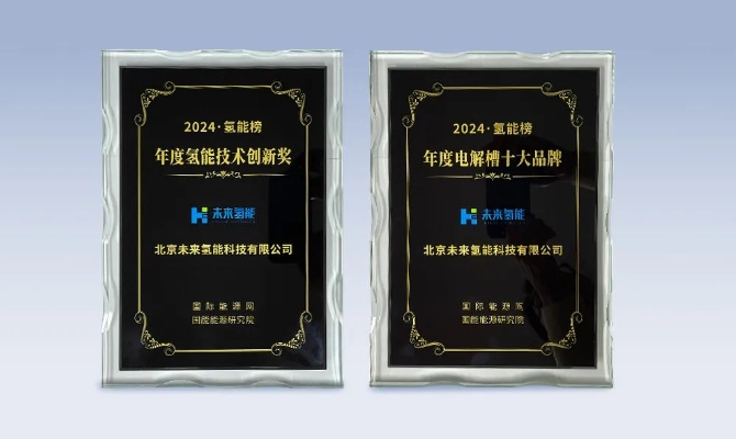 荣耀绽放：未来氢能荣获行业双奖—— 年度氢能技术创新奖+年度电解槽十大品牌