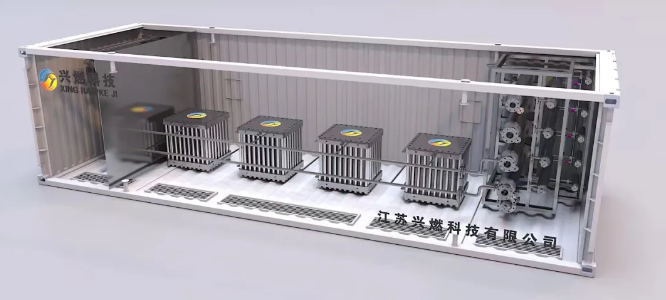 兴燃科技发布国产首台兆瓦级PEM水电解制氢设备