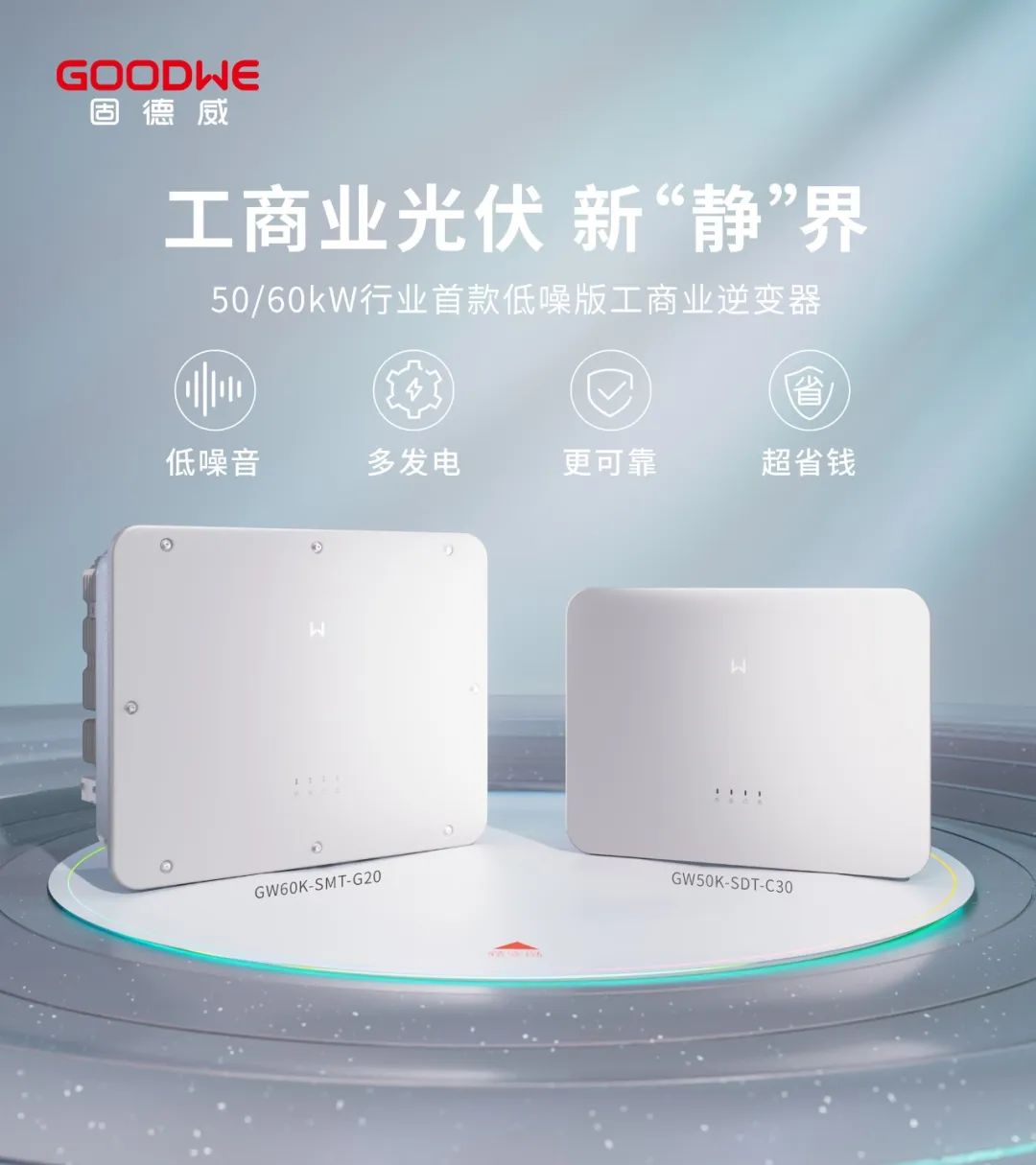 固德威全新50kW、60kW光伏逆变器上市，持续热销