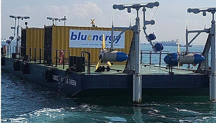 新加坡公司 Bluenergy Solutions 在莱佛士灯塔附近启动潮汐能价值证明项目