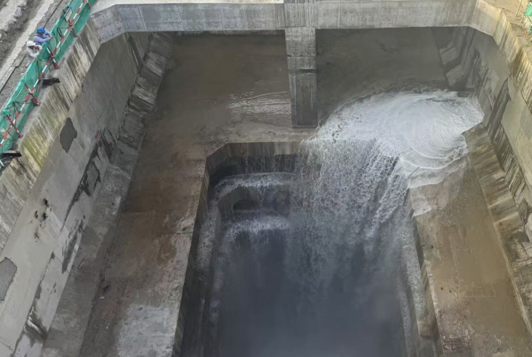 太平岭核电站1号机组排水隧洞顺利充水