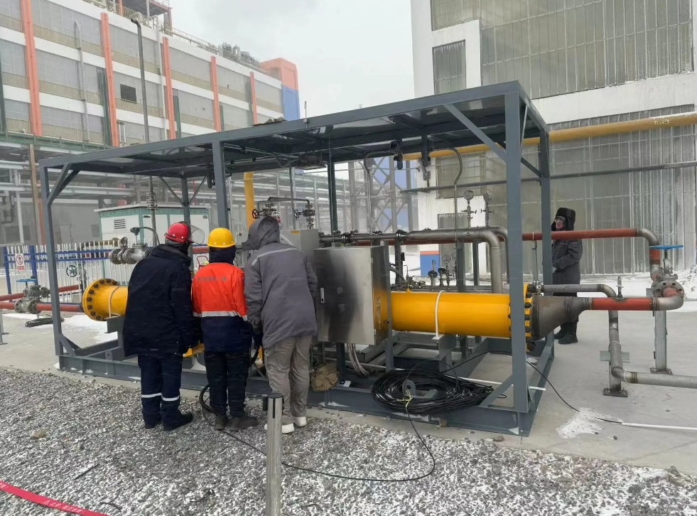 国内首个工业天然气掺烧绿氢项目点火成功