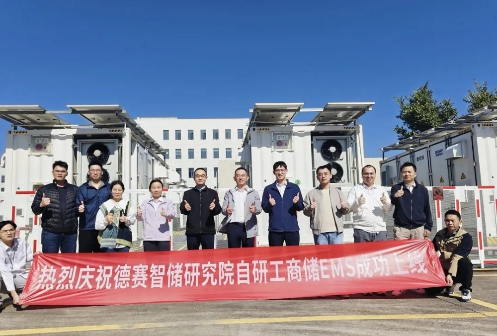 德赛智储研究院自研工商储EMS成功上线