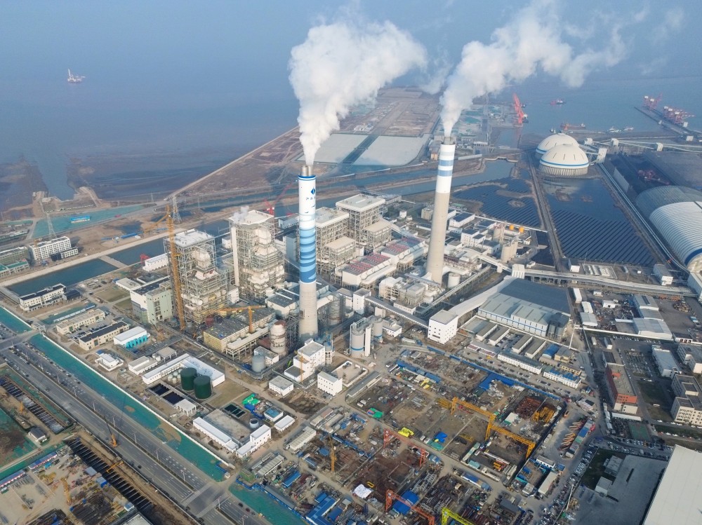 中国能建设计、承建的国信滨海港2×1000兆瓦高效清洁燃煤发电项目3号机组投产