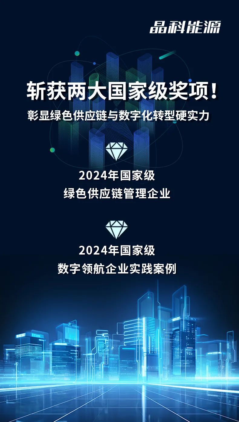 斩获两大国家级奖项！晶科能源展现绿色供应链与数字化转型硬实力