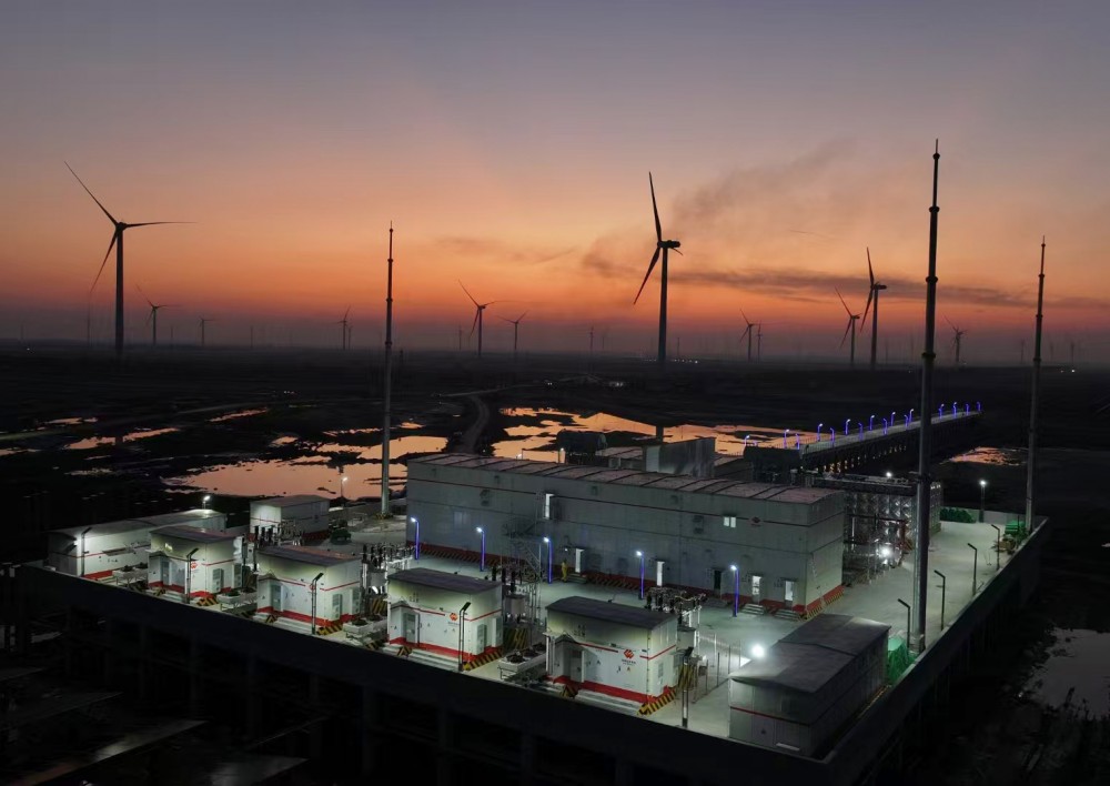 中国能建江苏电建一公司参建的国华如东光氢储一体化项目并网发电