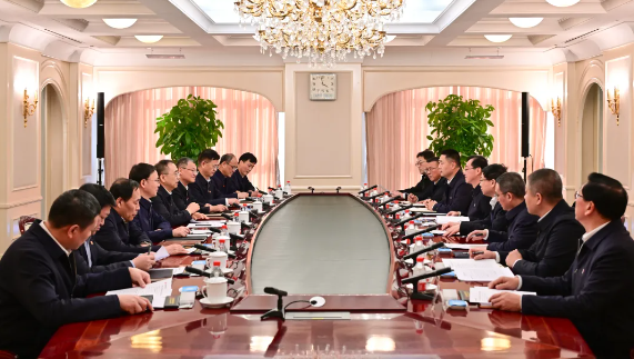 邹磊张传江与中国安能董事长陈奕辉、总经理周庆丰会谈