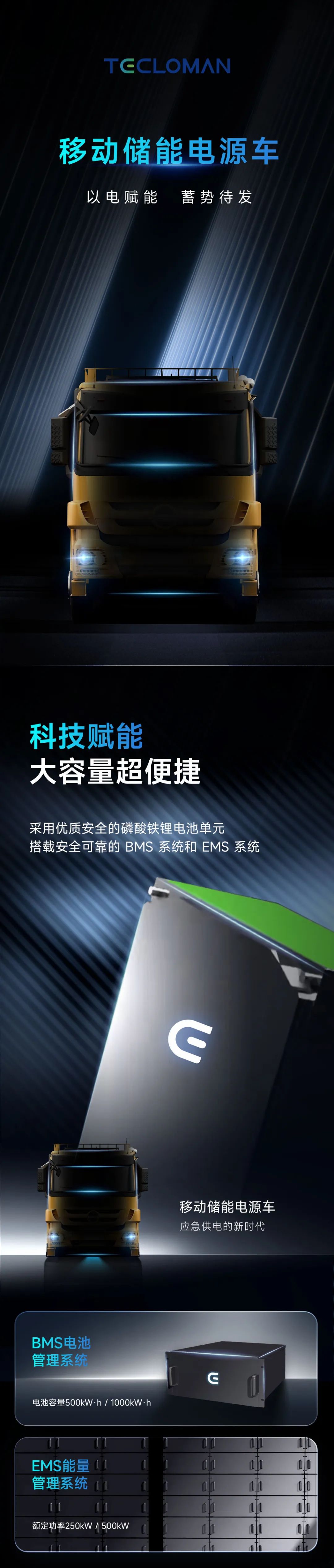 特隆美移动储能电源车，以电赋能蓄势待发！