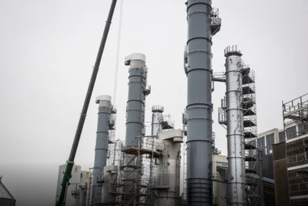 Ørsted Kalundborg CO2中心碳捕获设施关键部件安装完成