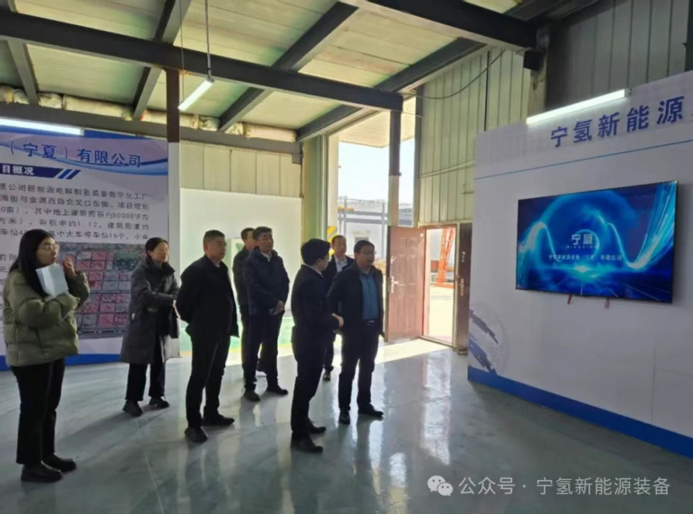 自治区政府领导莅临宁氢新能源调研