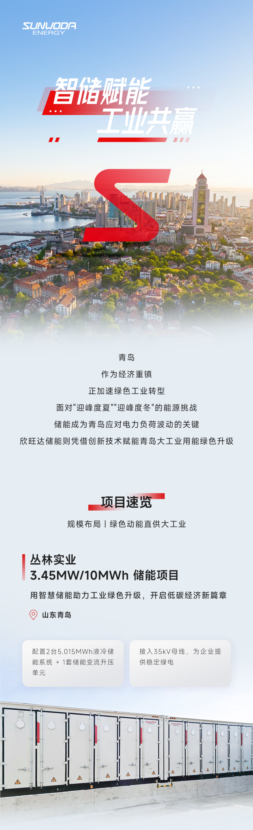 欣旺达储能为大工业园区注入绿色新动能