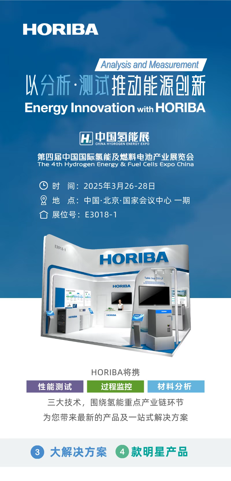 HORIBA 携重磅新品亮相中国国际氢能及燃料电池产业展览会 · 北京