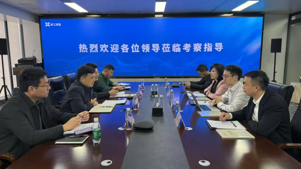 江苏徐州高新区党工委委员王磊一行赴新工绿氢考察交流