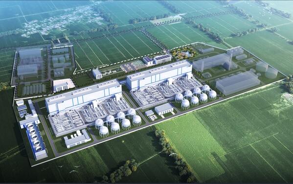 世界最大盐穴压缩空气储能电站换热器基础全部浇筑完成