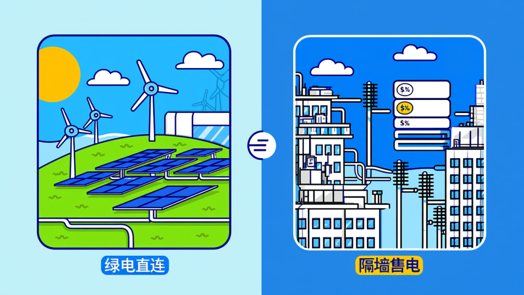 绿电直连VS隔墙售电：差异、电价构成、成本优化等，这篇说清楚了！