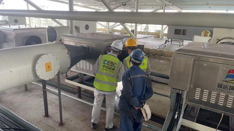 中国能建华东电力试研院参与调试的中煤岱山鱼山电厂EPC总承包项目1号机组电除尘升压试验一次成功