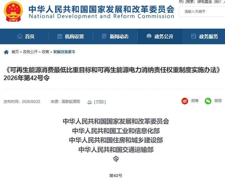 重磅！8月1日起！国家发改委：可再生能源制氢氨醇等综合利用设消费最低比重