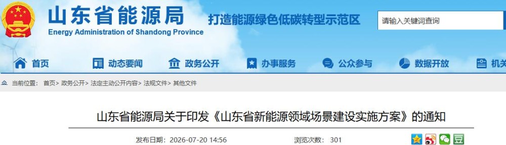 打通“绿电—绿氢—绿氨/绿醇”产业链条！山东省发布新能源领域场景建设实施方案