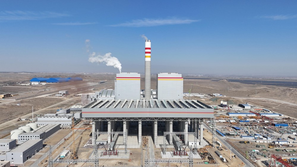 中国能建西北电建参建的博州国源电力2×660兆瓦煤电项目1号机组锅炉点火一次成功