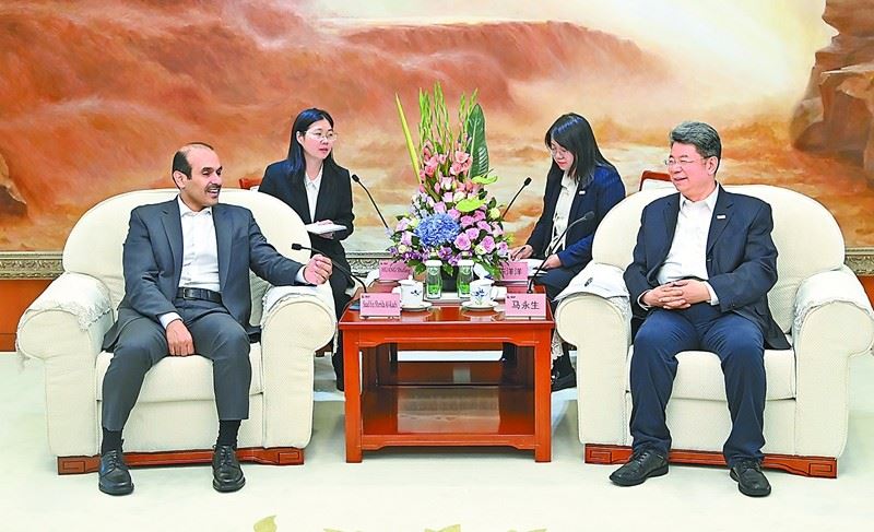 马永生会见卡塔尔能源事务国务大臣卡阿比