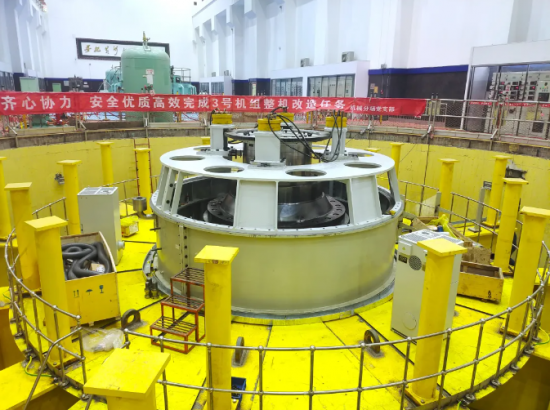 刘家峡水电站3号机组轴线调整完成