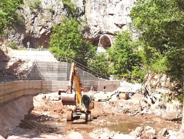 波黑比斯特里察流域梯级水电站B-1电站大坝正式开挖