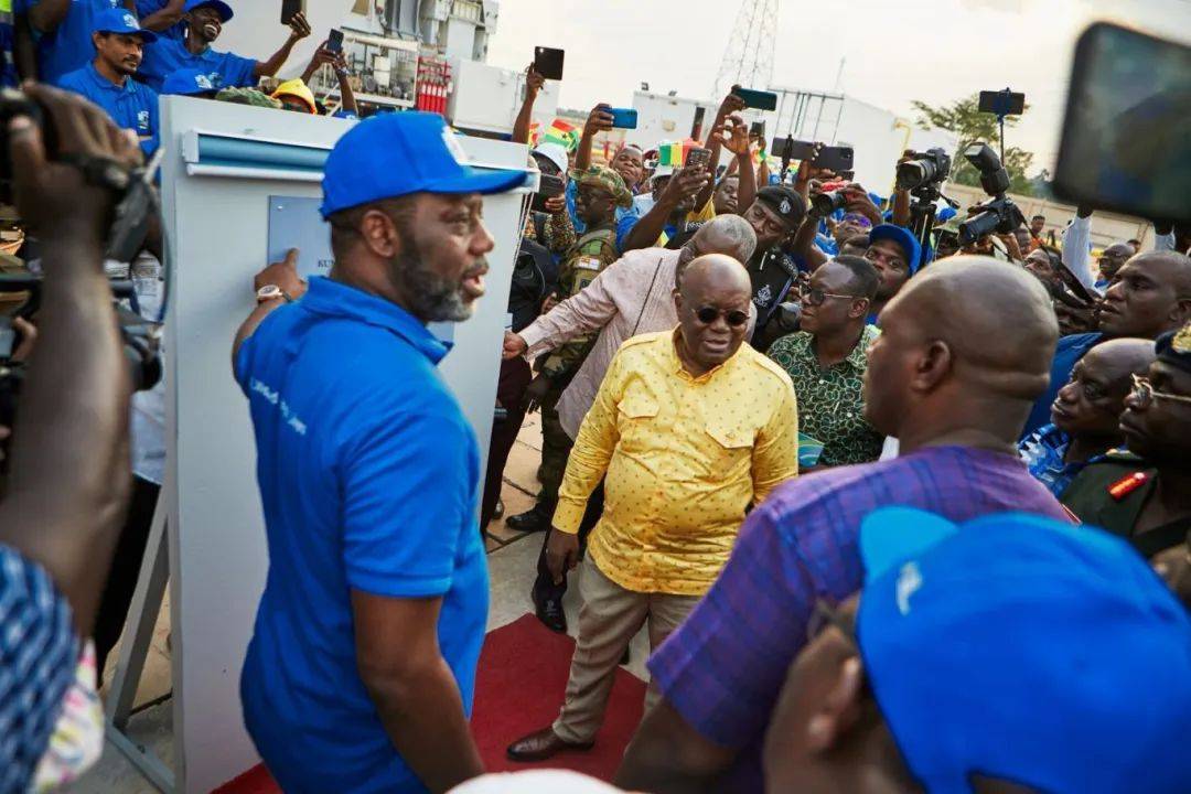 加纳VRA燃气电站搬迁项目举行发电点火仪式