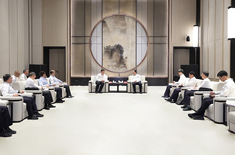 国家电网董事长张智刚与雄安新区党工委书记、管委会主任张国华会谈