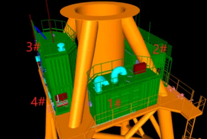 全球首制海上风电制氢项目核心模块顺利吊装！