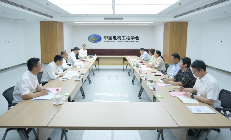 倪真与中国电机工程学会副理事长、党委书记陈梅会谈