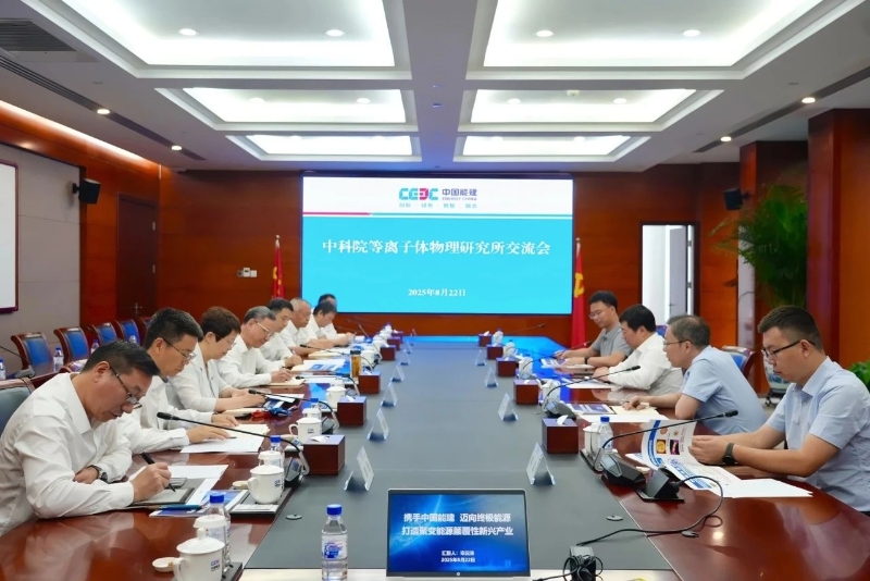 倪真与中国科学院等离子体物理研究所所长宋云涛会谈