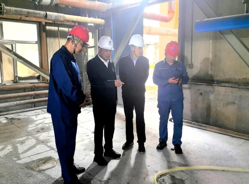 华电能源魏宁到哈热公司督导调研