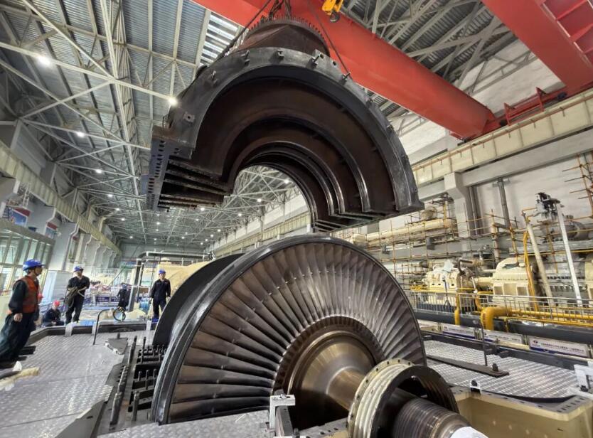 陕投集团商洛发电公司2号机组低压缸扣缸顺利完成