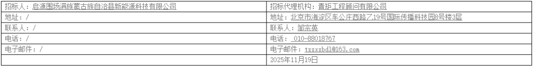 招标 | 500MW风光储氢项目EPC招标