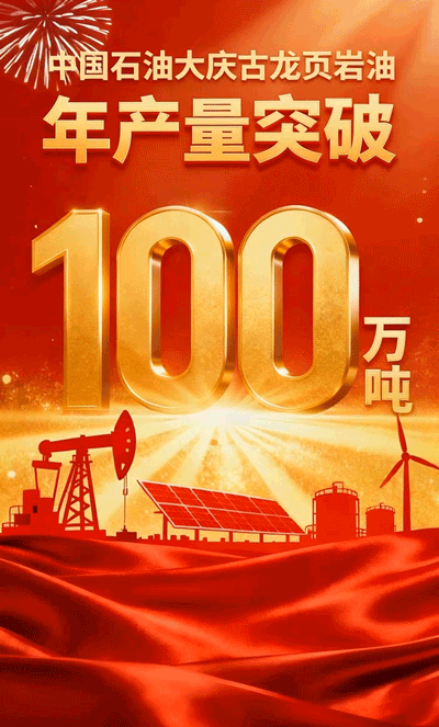 大庆古龙页岩油年产量突破百万吨