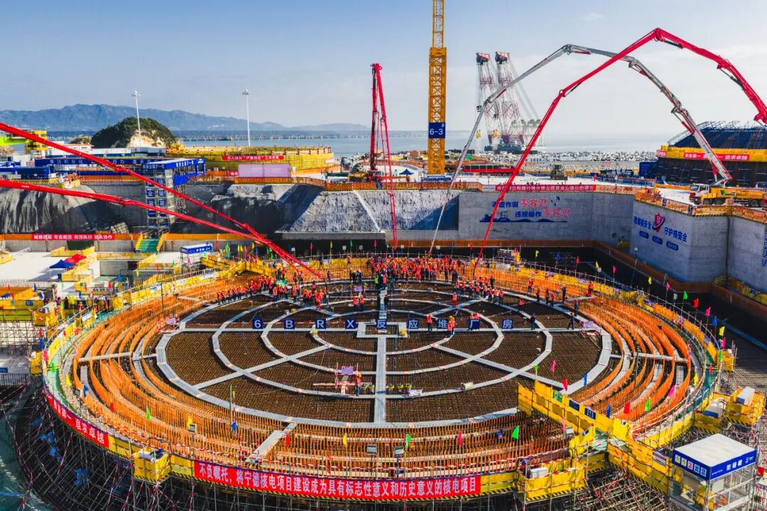 中核华兴承建的宁德核电6号机组主体工程开工