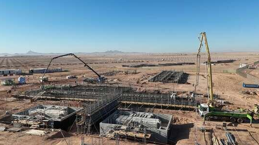 沙特R5 AHK2光伏项目升压站主体结构施工全面启动