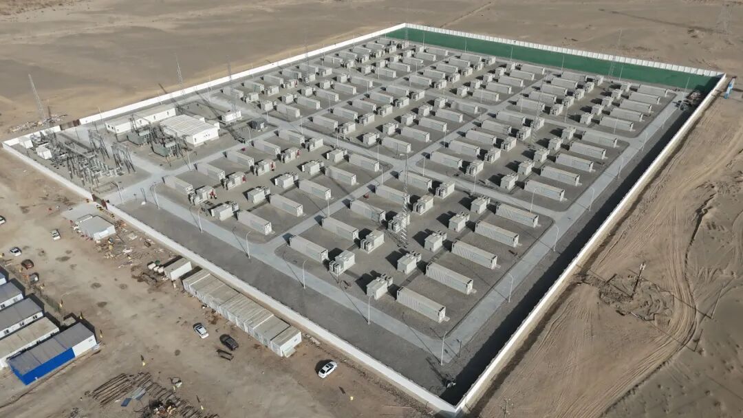 华能景顺叶城20万千瓦/80万千瓦时构网型储能项目并网投运