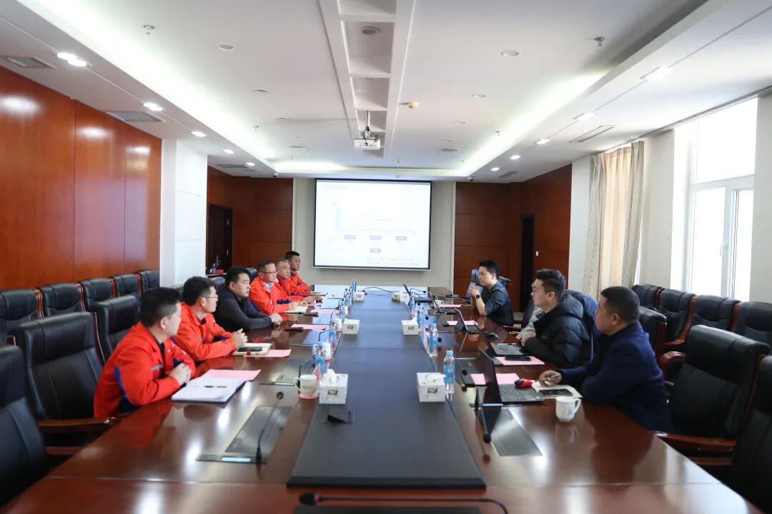 京东工业山东区总经理郭鹏一行前来万达石化集团座谈交流