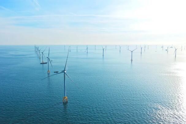 华能山东半岛北L场址海上风电项目并网发电